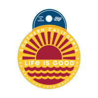 USC Trojans Life Is Good Horizon Wave Sticker